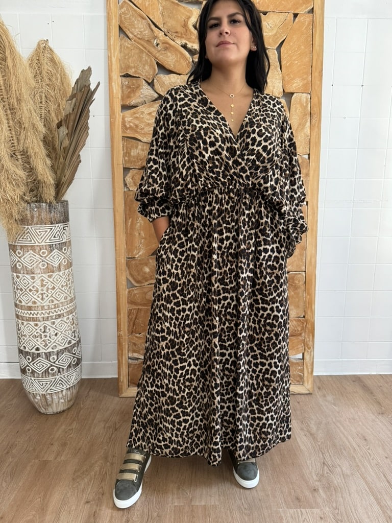 Robe Tara léopard - Grande Taille